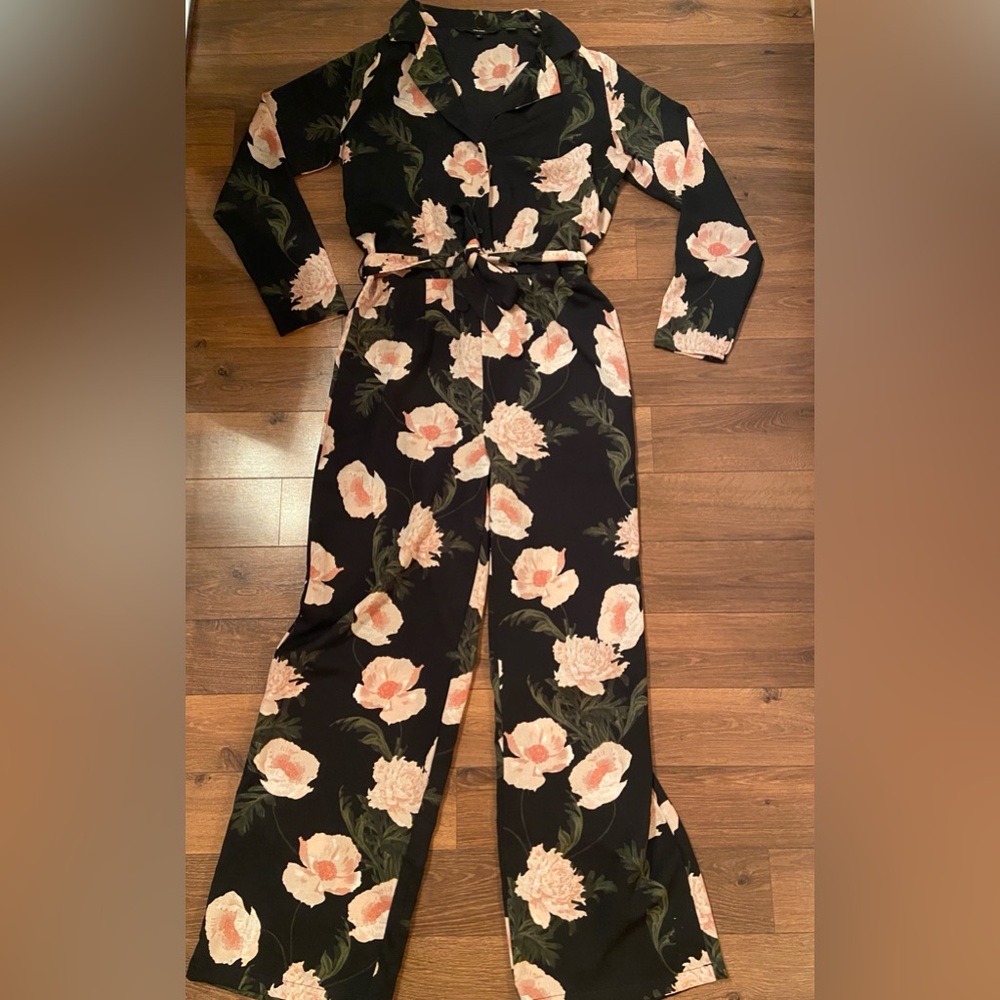 Vero Moda Black long sleeve jumpsuit